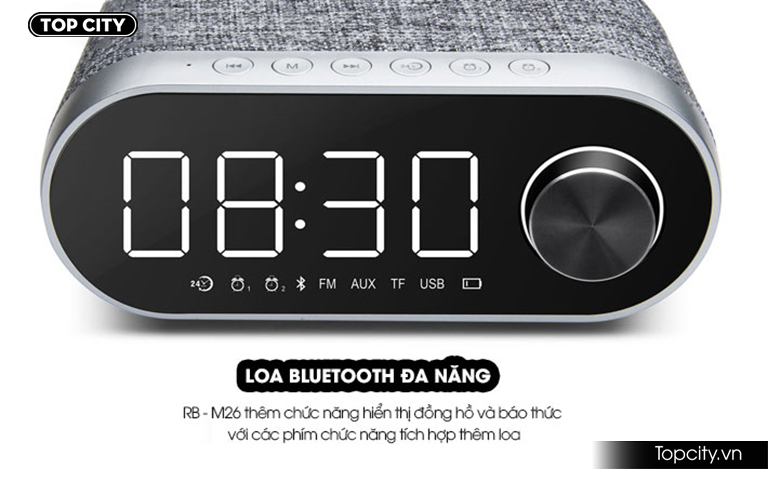 Loa Bluetooth kiêm đồng hồ báo thức Remax RM - M26 (6)